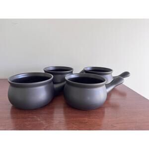 Ceraflame Ceramic onion crocks/ soup bowls, Made in Brazil, Four total